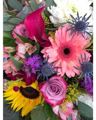 Vibrant Spring Wrapped Bouquet Bouquet