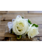 ★EMS★ CORSAGE FLAT BAGIVORY All Buttoned Up Corsage in Bay City MI - Keit's Flowers