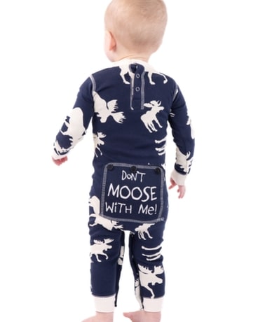 Classic Moose Blue Infants Flapjack Custom product