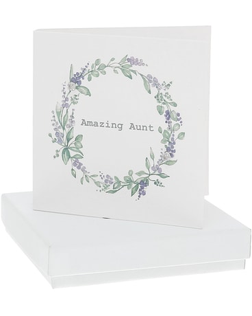 Amazing Aunt - 4mm Sterling Silver Cubic Zirconia Custom product