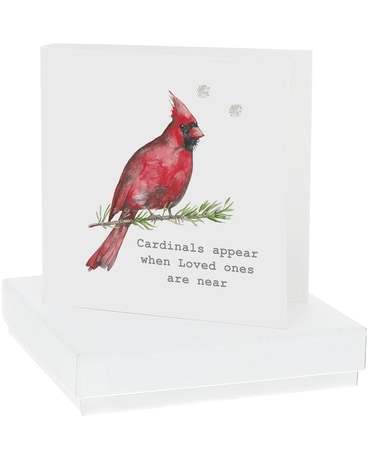 Cardinals Appear - 4mm Sterling Silver Cubic Zirc Custom product