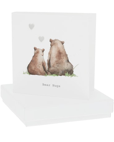 Bear Hugs - 7mm Sterling Silver Heart Stud Earring Custom product