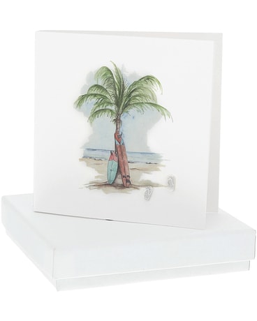 Palm Tree - 8mm Sterling Silver Flip Flop Stud Ear Custom product