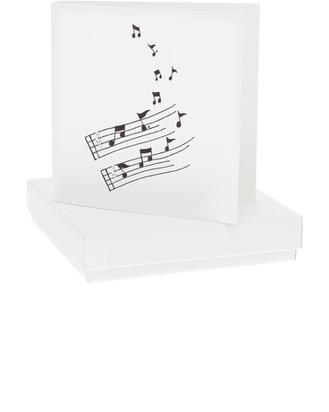 Music - 7mm Sterling Silver Music Note Stud Earrin Custom product
