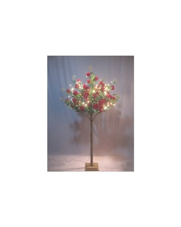 FLORAL LIGHTS-LARGE TREE W/138 WW LED RED ROSE Custom product