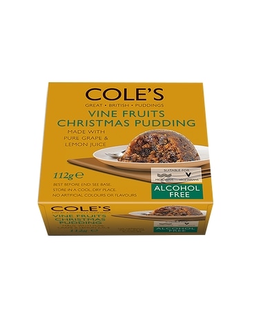 Cole's Vine Fruits Alcohol Free Christmas Pudding Custom product