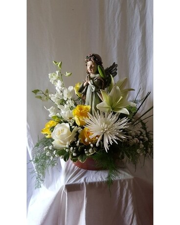 Angel in the Garden Flower Arrangement