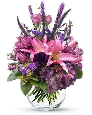 Purple Passion Flower Arrangement
