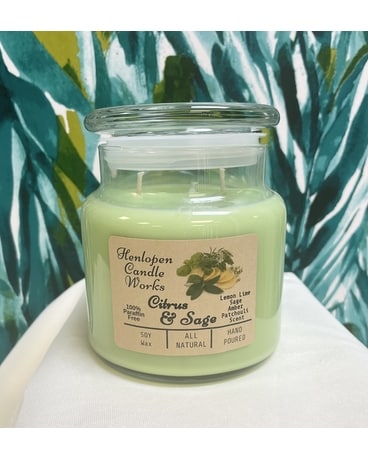 Henlopen Candle Works Citrus & Sage Jar Candle