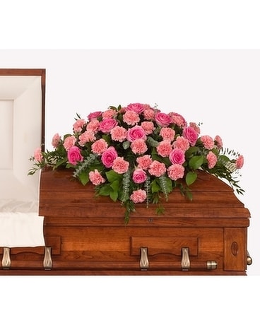 Roses & Carnations Spray Flower Arrangement