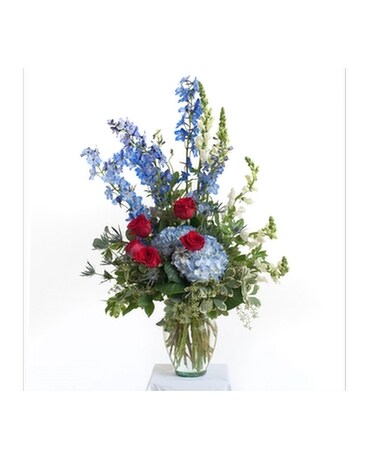 Patriotic Vase Arrangement Flower Arrangement