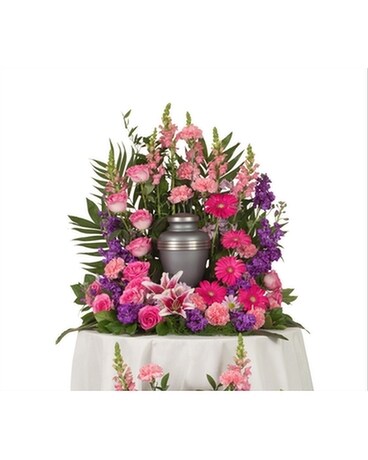 Delicate Touch Urn Arrangement Flower Arrangement