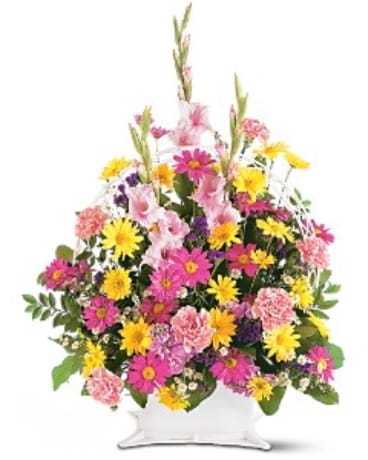 Springtime Remembrance Flower Arrangement