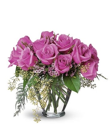 A Lavender Dozen Flower Arrangement