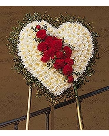 Tribute Heart - by Eneni's Garden, Ltd. Flower Arrangement