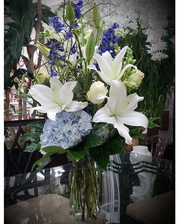 Blue is Beautiful Flower Arrangement