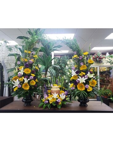 in loving memory Urn Arrangement Collections Flower Arrangement