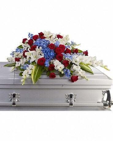 FMS Distinguished Service Casket Spray Flower Arrangement