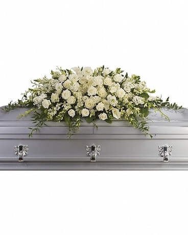 FMS Purity and Peace Casket Spray Flower Arrangement