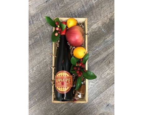 Harvest Fruit & Wine Gift Basket