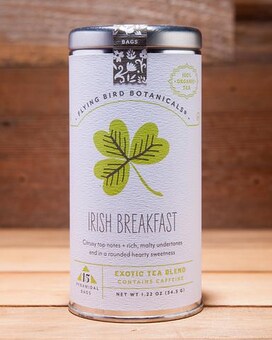 Irish Breakfast size,  inches height and  inches wide.