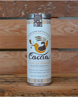 Cacao Vanilla Orange size,  inches height and  inches wide.