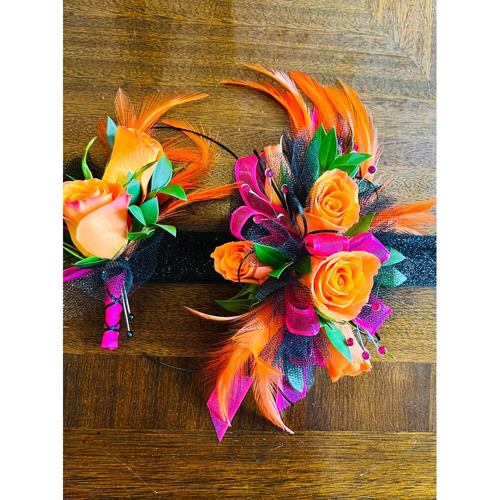 フラワー・ガーデニング corsage no.770 White And Gold Corsage