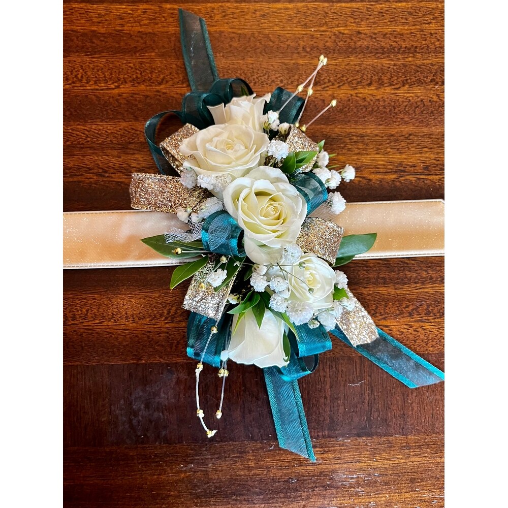 Glittering Emerald Corsage in Greeneville TN - Flowers by Tammy