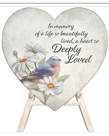 Deeply Loved Heart with Easel Gifts