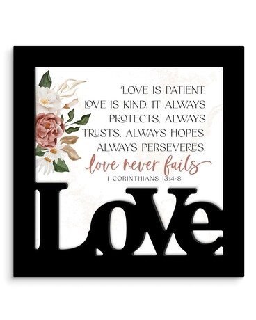Love Is Patient Ornate Decor Gifts