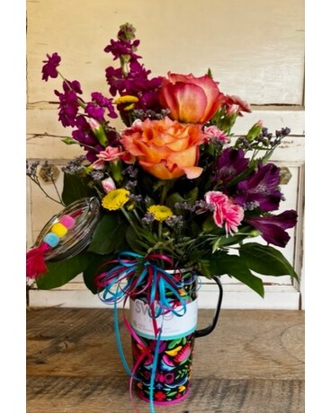 SwigLife Caliente Travel Mug Flower Arrangement