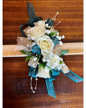 Glittering Emerald Corsage in Greeneville TN - Flowers by Tammy