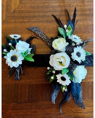 Midnight Charm Corsage and Boutonnière in Greeneville TN