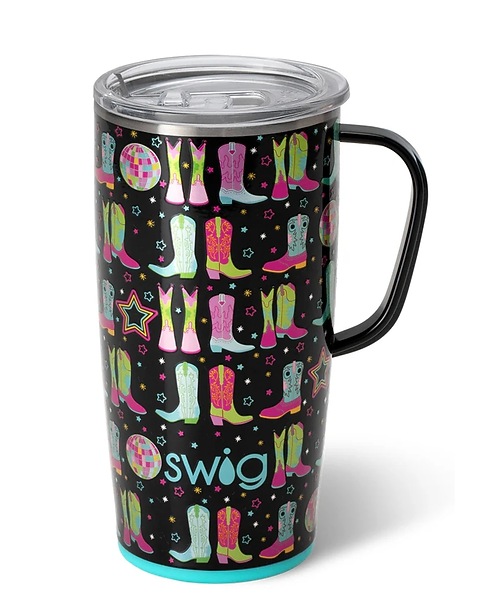 SwigLife Disco Cowgirl 22oz Travel Mug in Greeneville TN - Flowers by Tammy