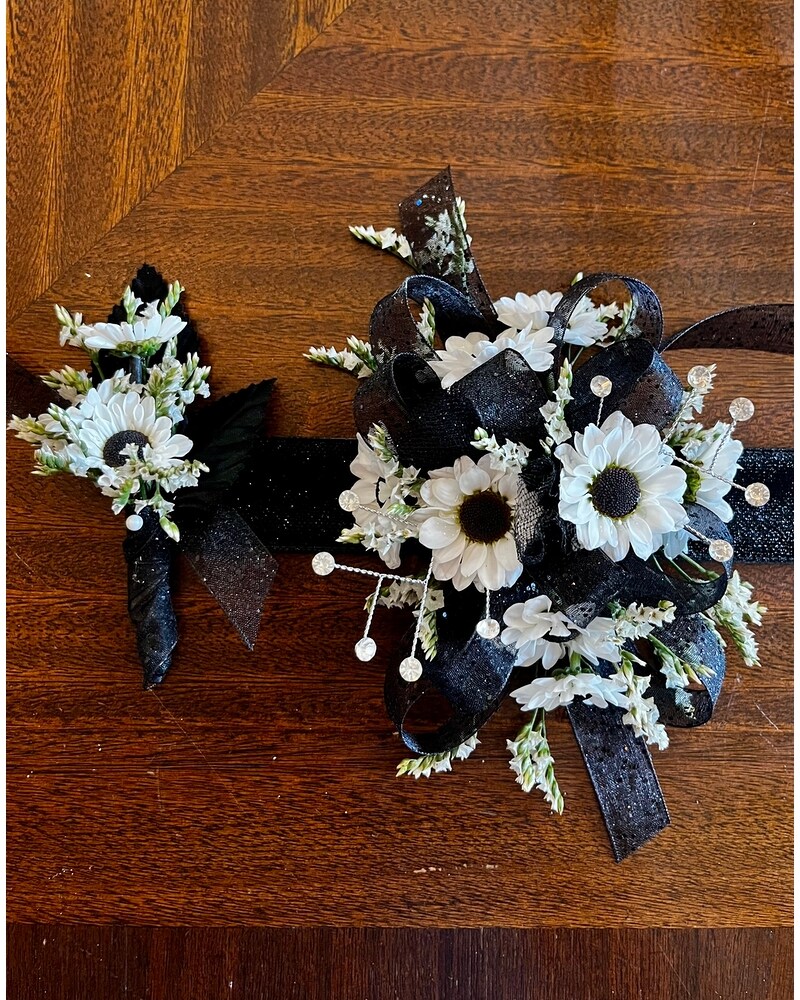 Ying Yang Suprise Corsage and Boutonnière in Greeneville TN