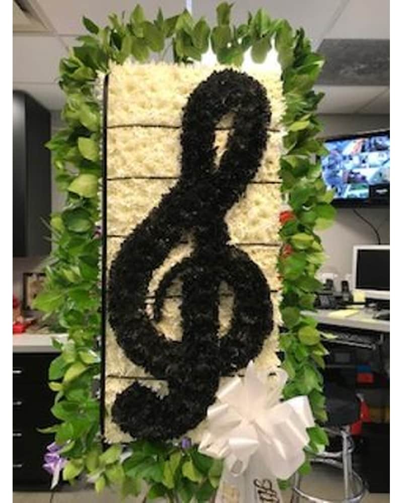 Musical Note in Garfield NJ - Crystal Florist & Greenhouse II