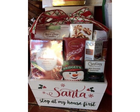 HOLIDAY GIFT  BASKET Flower Arrangement