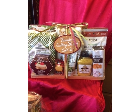 HOLIDAY GOURMET  BASKET Flower Arrangement