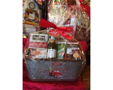 HOLIDAY GIFT  BASKET Flower Arrangement