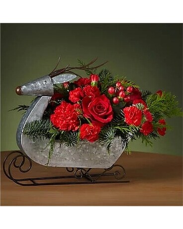 Silver Dasher Flower Arrangement