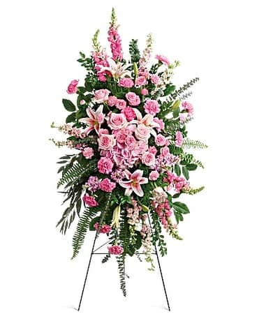 Glorious Farewell-Standing Spray Flower Arrangement
