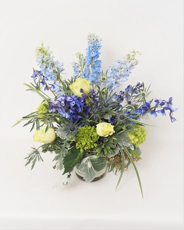 Moody Blues Flower Arrangement