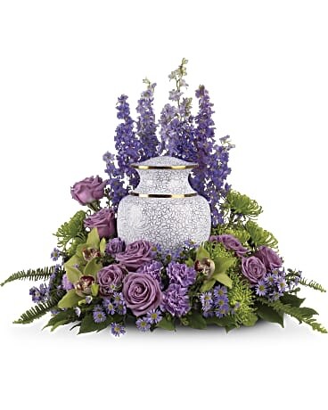 Lavender Tribute Funeral Arrangement