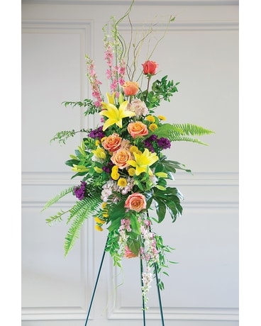 From The Garden- Standing Spray Flower Arrangement