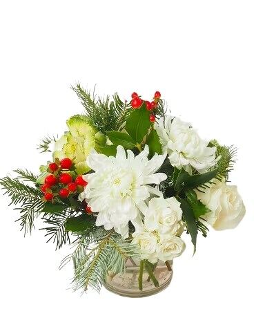 Holly Jolly- Avail 12-19-23 Flower Arrangement