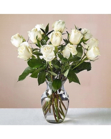 1 Blanc Dozen Flower Arrangement