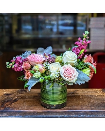 Ivory Dove Flower Arrangement