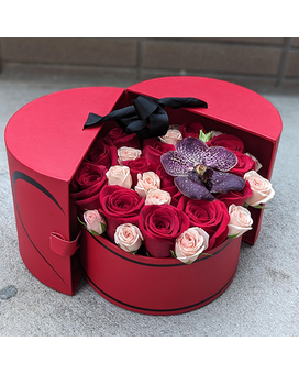 Blooming Hearts Flower Arrangement