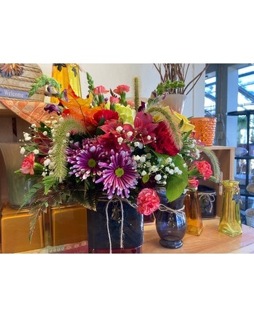 Autumn Square Flower Arrangement