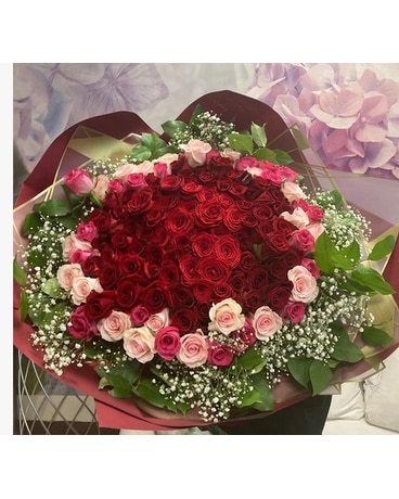 150 roses in korean paper Flower Arrangement